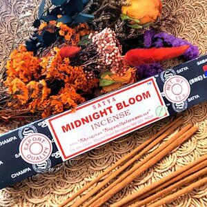 Midnight Bloom Gothic Incense authentic Satya Hand Rolled Sticks 3 Boxes